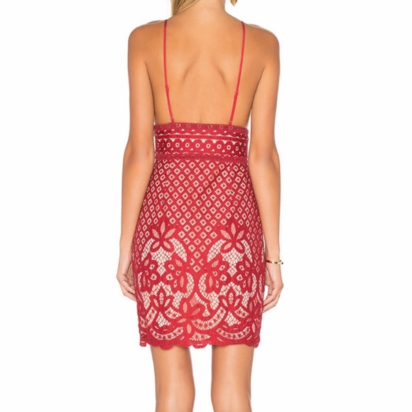 Revolve Stylestalker RED LACE DRESS - Picture 3 of 8